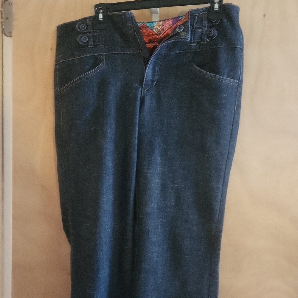 One 5 One Dark Blue Straight Leg Jeans